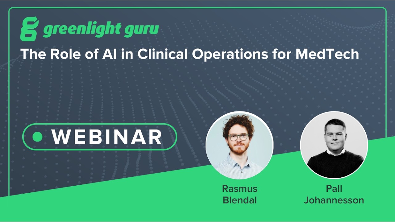 The Role of AI in Clinical Operations for MedTech