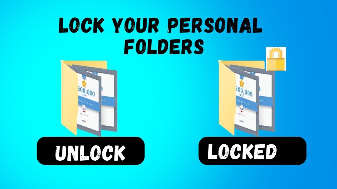 How to LOCK or UNLOCK a folder windows (7, 8, 10 or 11)