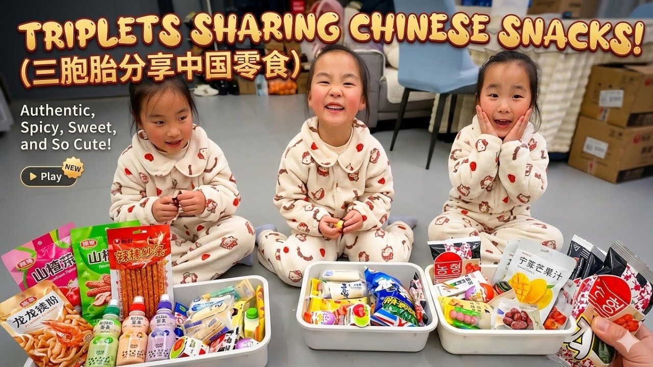 Chinese triplets  the joy of sharing snacks 胡家三千金