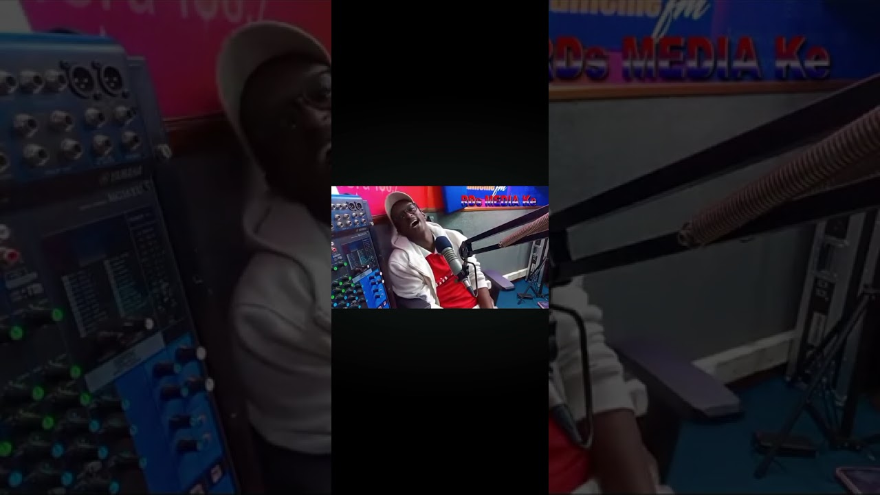 Njugush at kameme FM with baby T