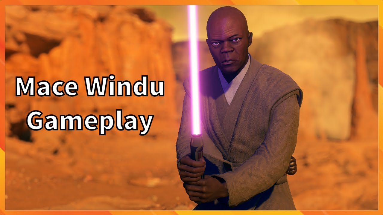 Mace Windu Gameplay Star Wars Battlefront 2