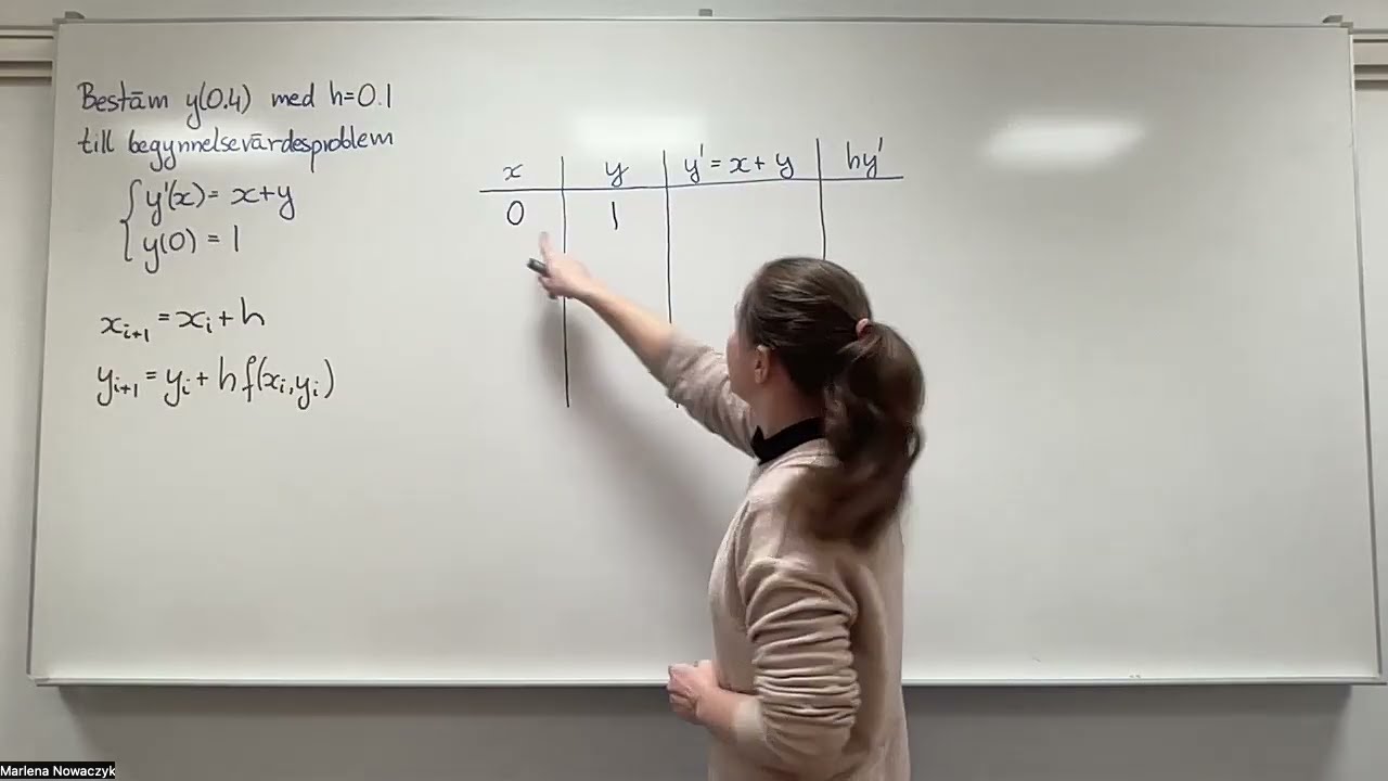 Example 6.1 - Euler's method