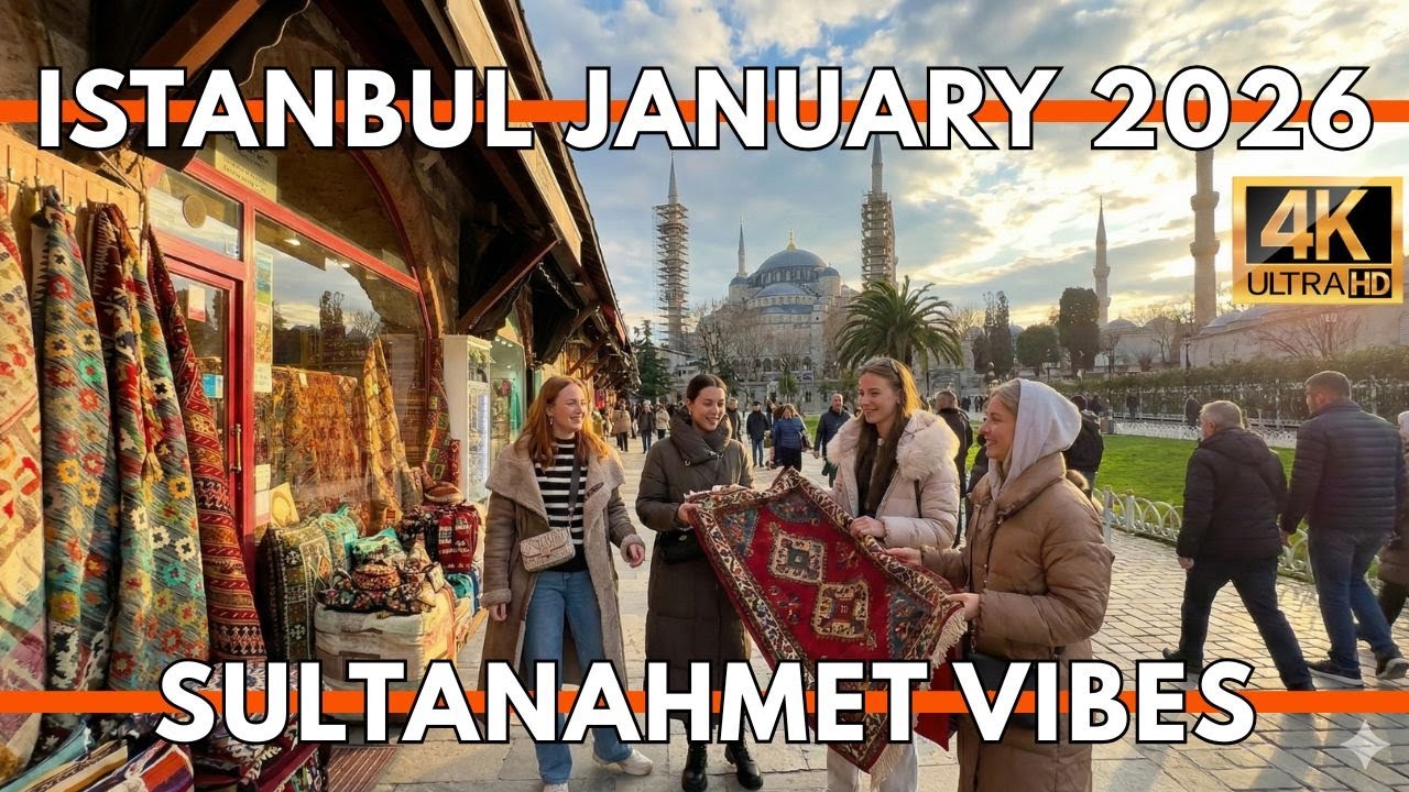 ISTANBUL TURKEY 2026 4K WALKING TOUR | Sultanahmet to Arasta Bazaar: Streets , Food & Real Istanbul