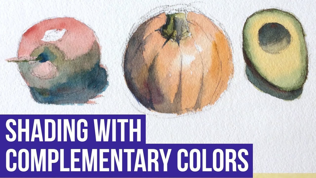 Shade With Complementary Colors | Watercolor Tutorial & Demo