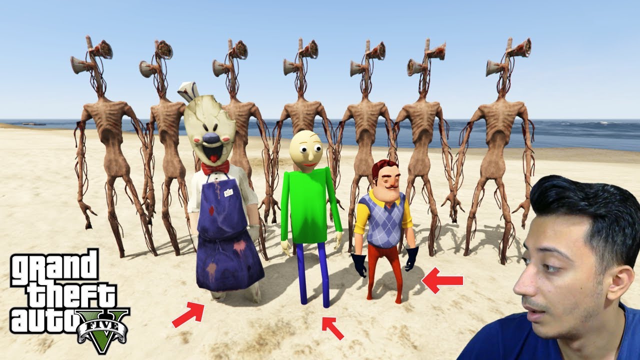 SIREN HEAD ORDUSU BALDİ - İCE SCREAM ROD - HELLO NEİGHBOR EVİNİ BASTI !