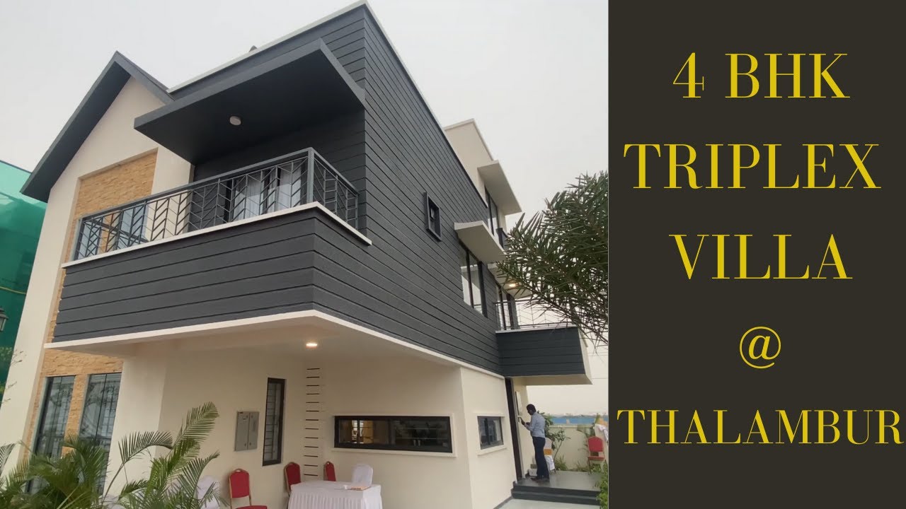 4 BHK TRIPLEX VILLA AT THALAMBUR | KV - 76 |