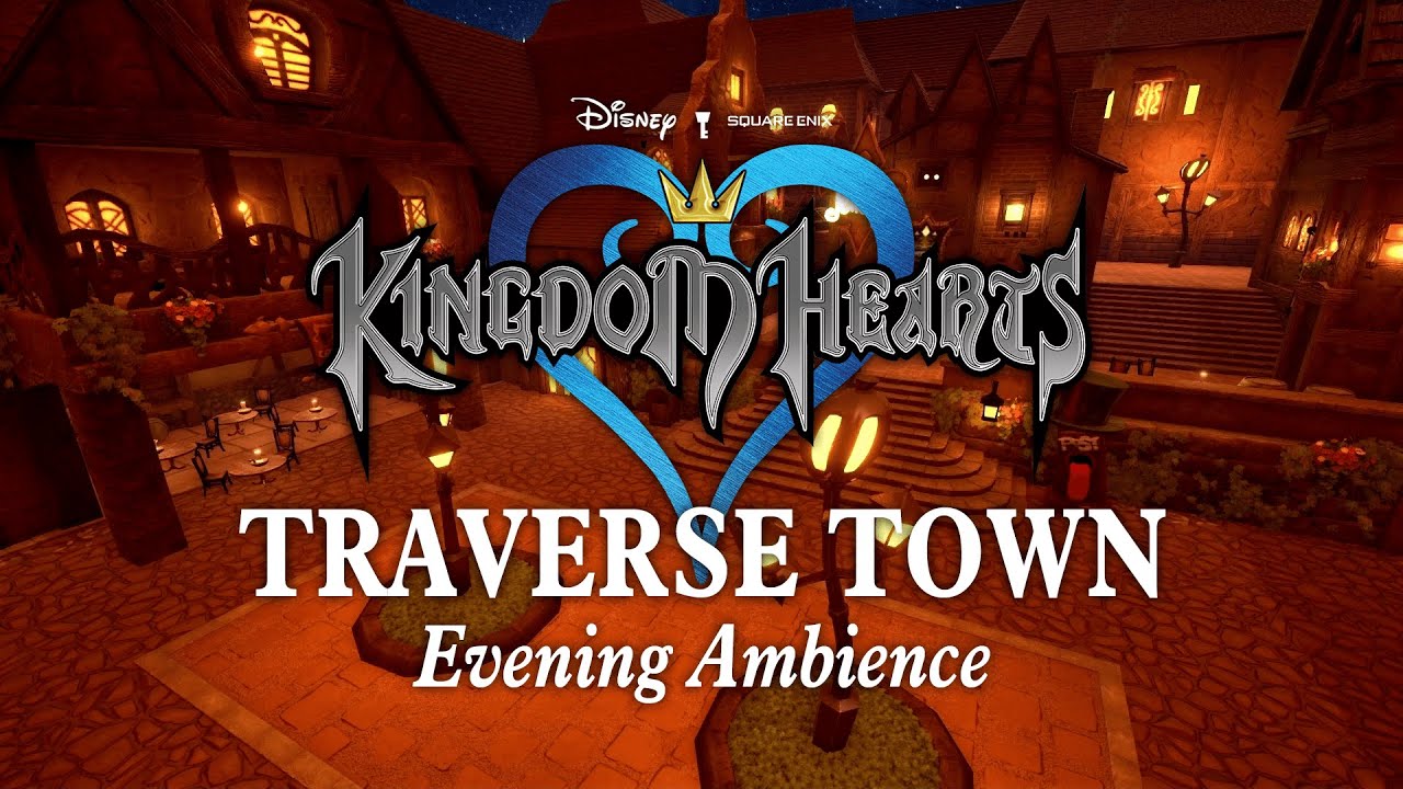 Traverse Town | Town Square Evening Ambience: Kingdom Hearts Jazz Music