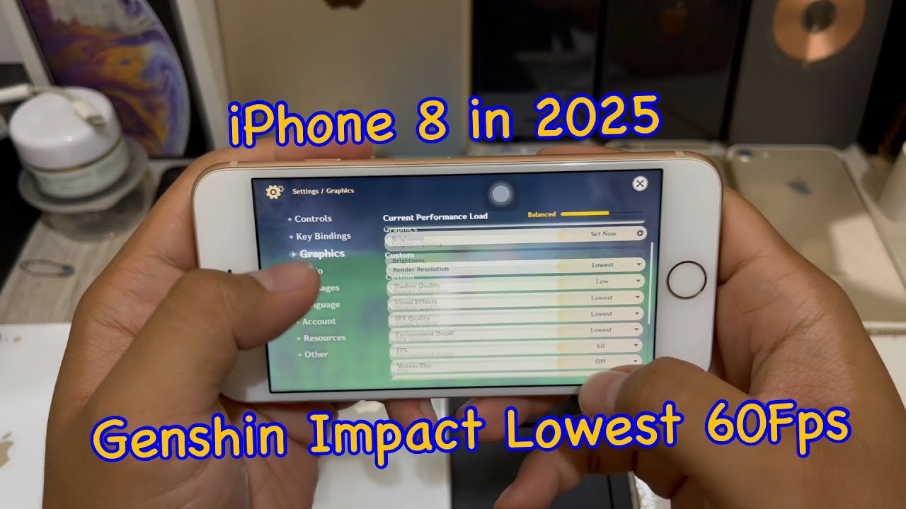 OUTDATED SMALL IPHONE! || Apple iPhone 8 Genshin Impact Lowest 60fps Graphics Game Test in 2025