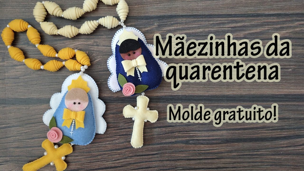 Mãezinhas da quarentena #feltro #santinhas #chrysaltran  #artesanato