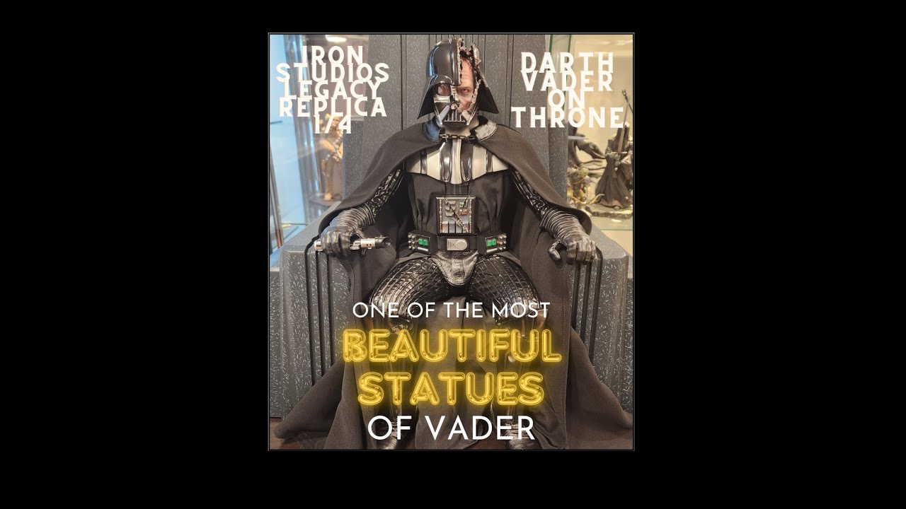 IRON STUDIOS LEGACY REPLICA 1/4 DARTH VADER ON THRONE STAR WARS UNBOXING
