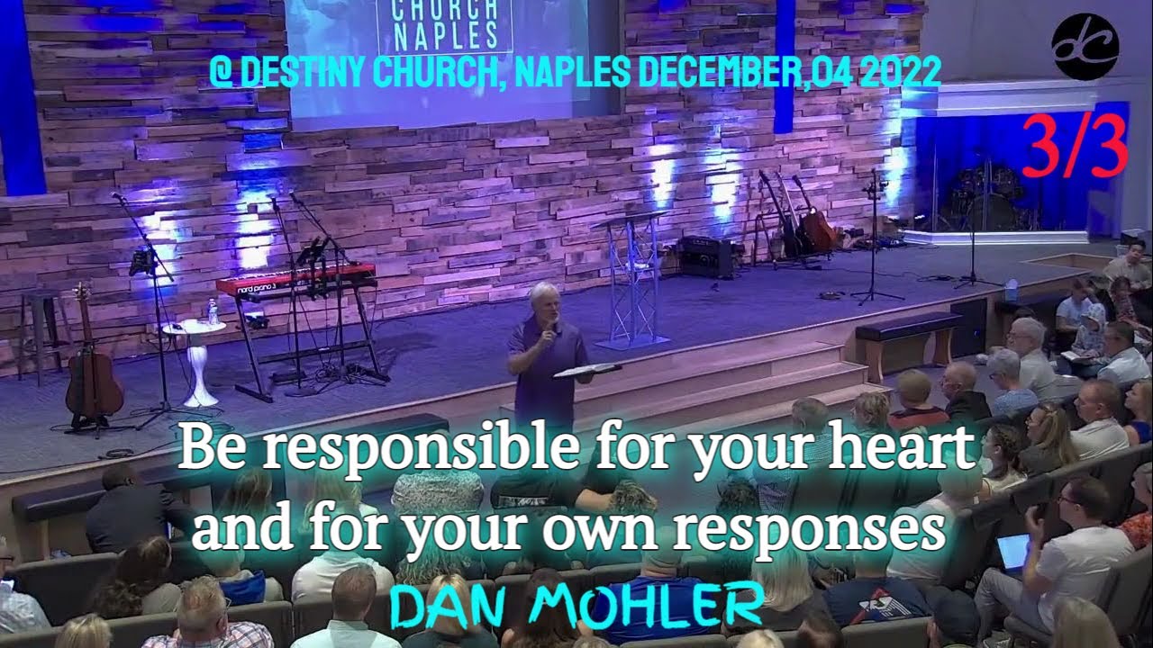 ✝️ Be responsible for your heart and for your own responses  - Dan Mohler