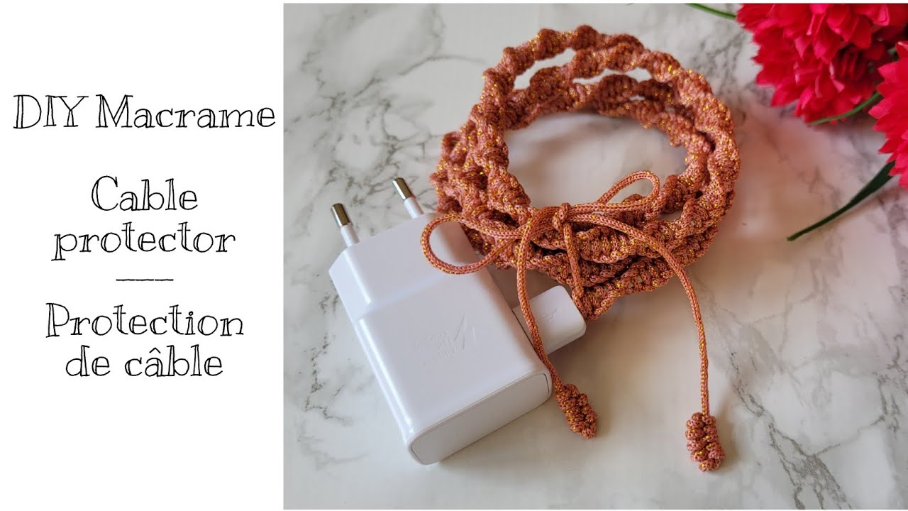 DIY Macrame Cable protector EN-FR Protection câble | Easy - Facile