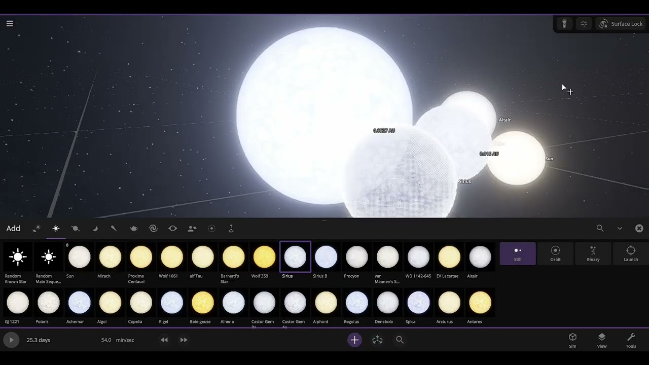 Creating A Solar System In Universe sandbox pt. 1