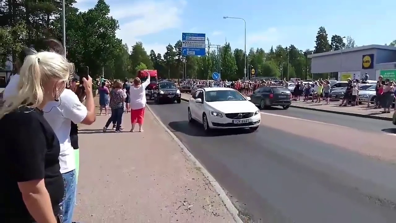 Przejazd 40 zastępów straży pożarnej przez Szwecje | Szwecja 2018