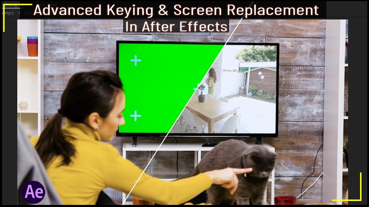 keying & Screen Replacement In After Effects | Screen Replacement After Effects Tutorial