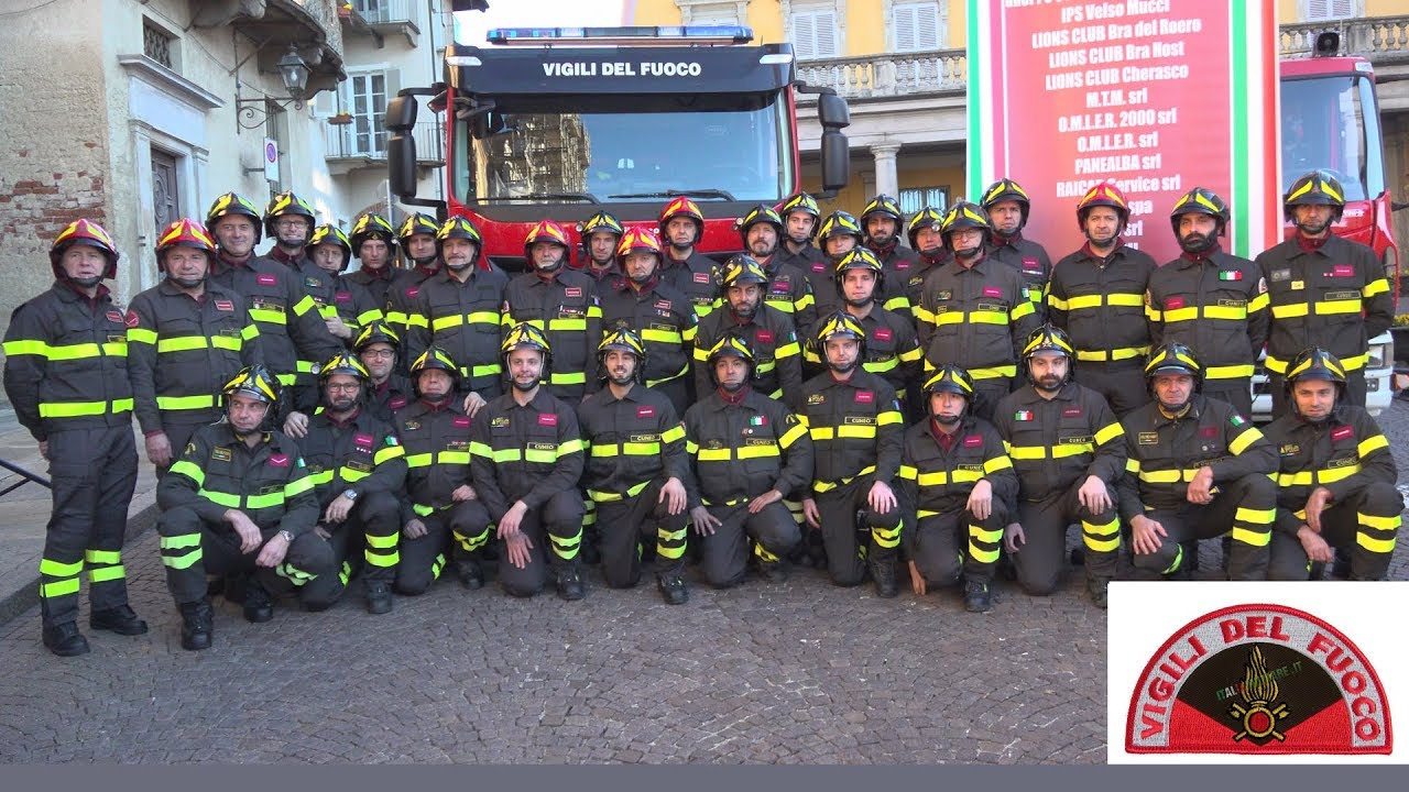 604 Vigili del Fuoco di Bra -  Donazione  nuova  Autopompa