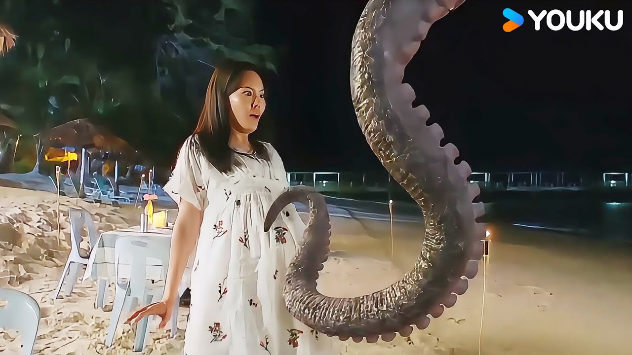 Big octopus smash food stalls find baby, but spare pregnant lady!| Big Octopus | YOUKU MONSTER MOVIE