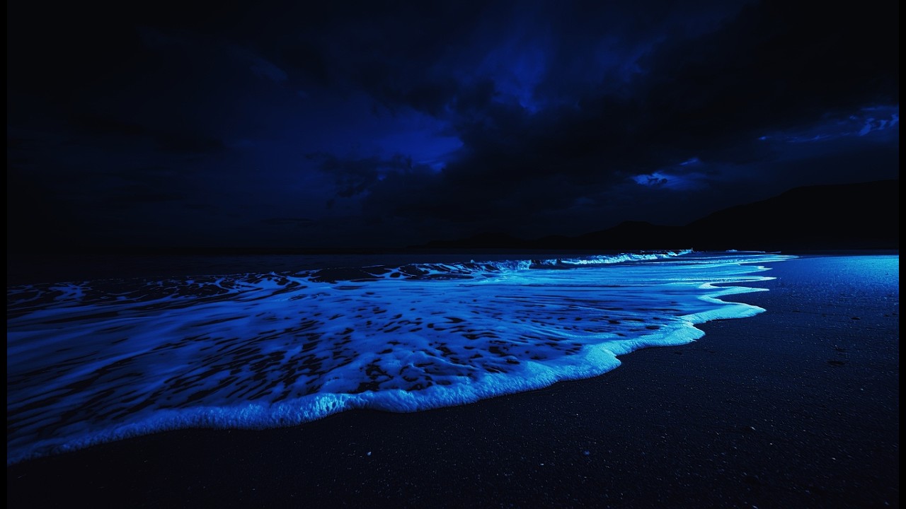 Night Ocean Sounds - Sleep All Night, Reduce Stress, Study, Focus