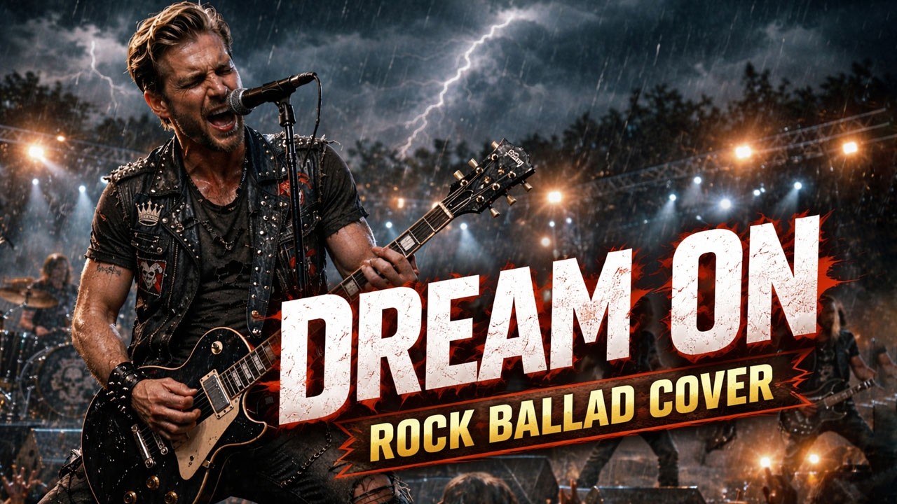 Dream On (Rock Ballad Cover) | Powerful Vocal & Emotional Guitar🎸