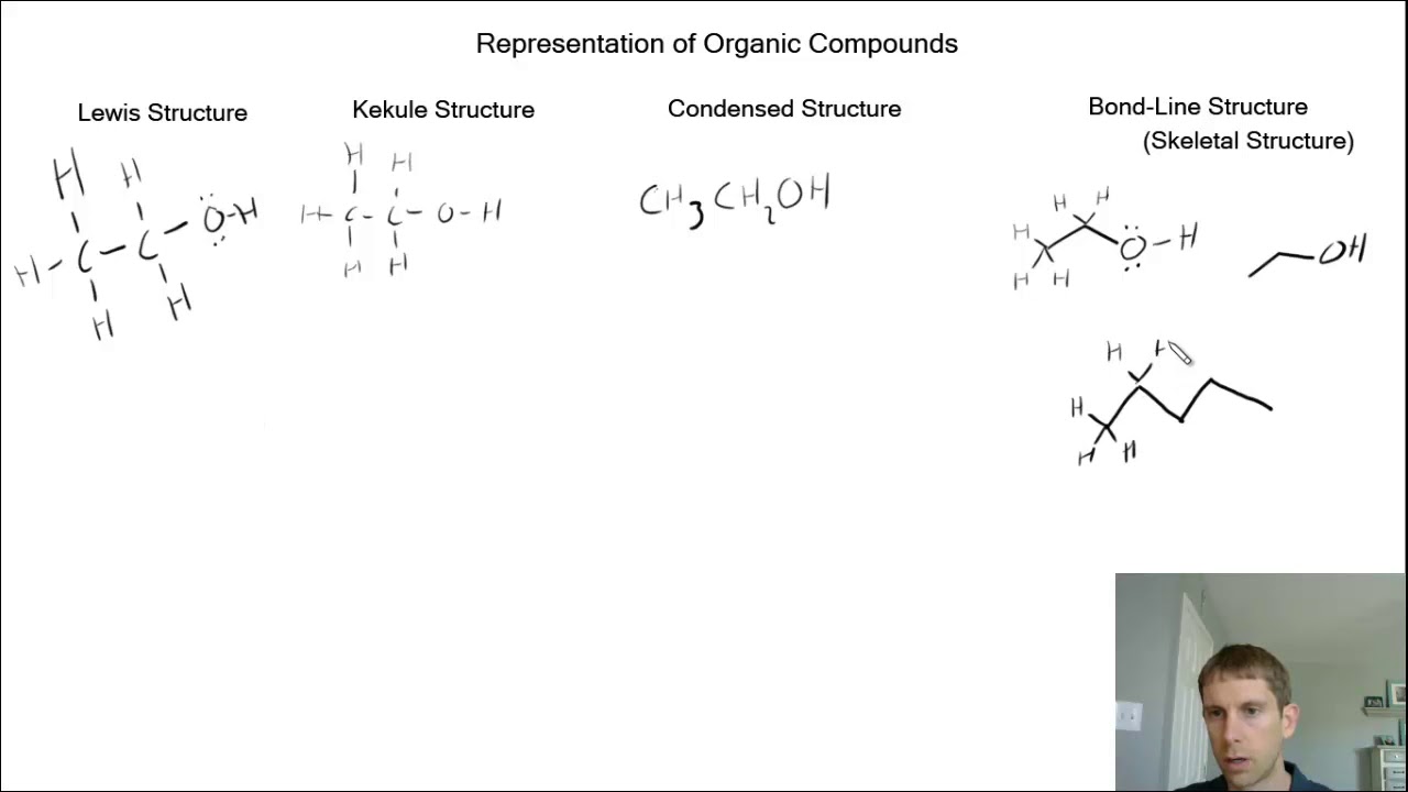 Draw Organic Compounds; Kekule, Lewis, Condensed, and Bond-line (skeletal) Structures