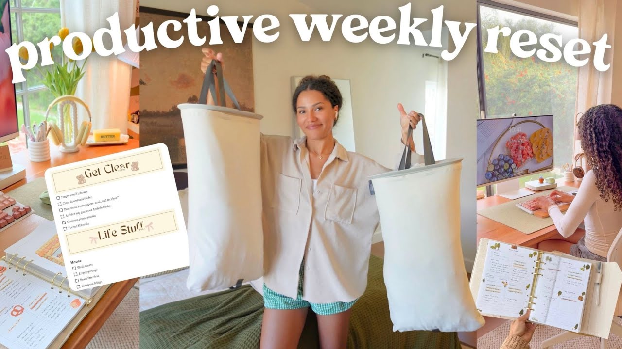Weekly Reset🎧 body double productivity & home resets