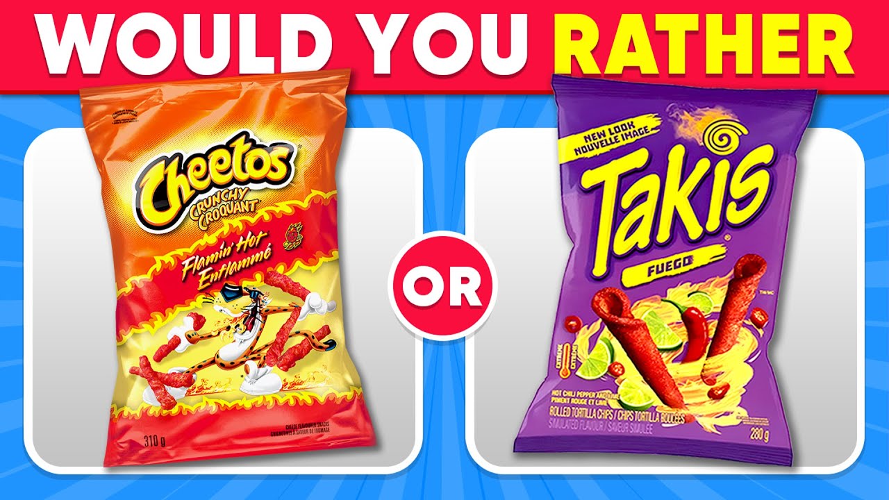 Would You Rather...? Snacks & Junk Food Edition 🍔🍟 Quiz Ninja