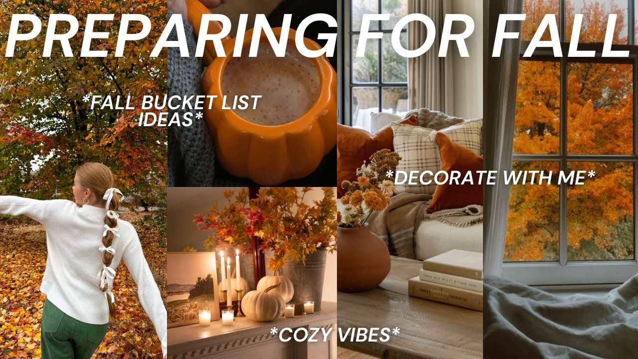 COZY FALL VLOG🍂🎃 fall shopping + decorating, fall 2024 bucket list ideas