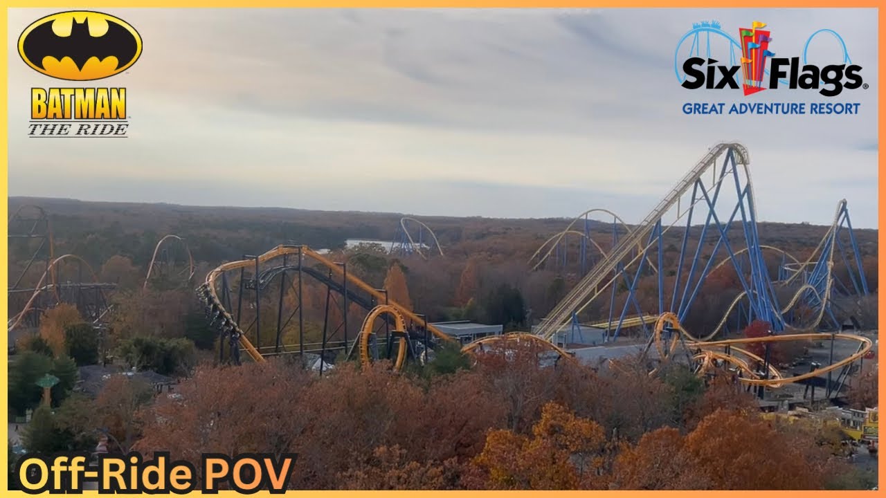 Batman: The Ride Off-Ride POV Six Flags Great Adventure