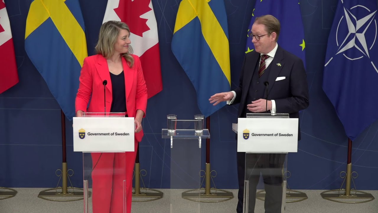 Joint press conference with Tobias Billström and Mélanie Joly