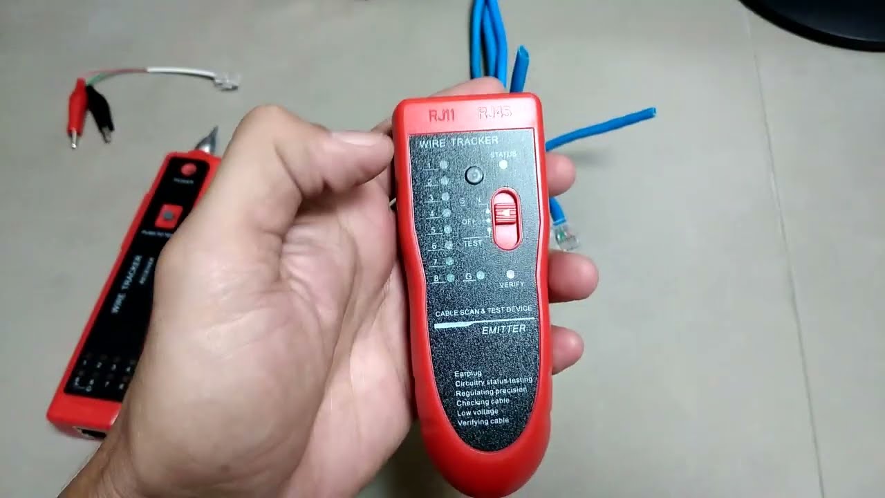 Uso del generador de tonos para identificar cables de red o telefonía