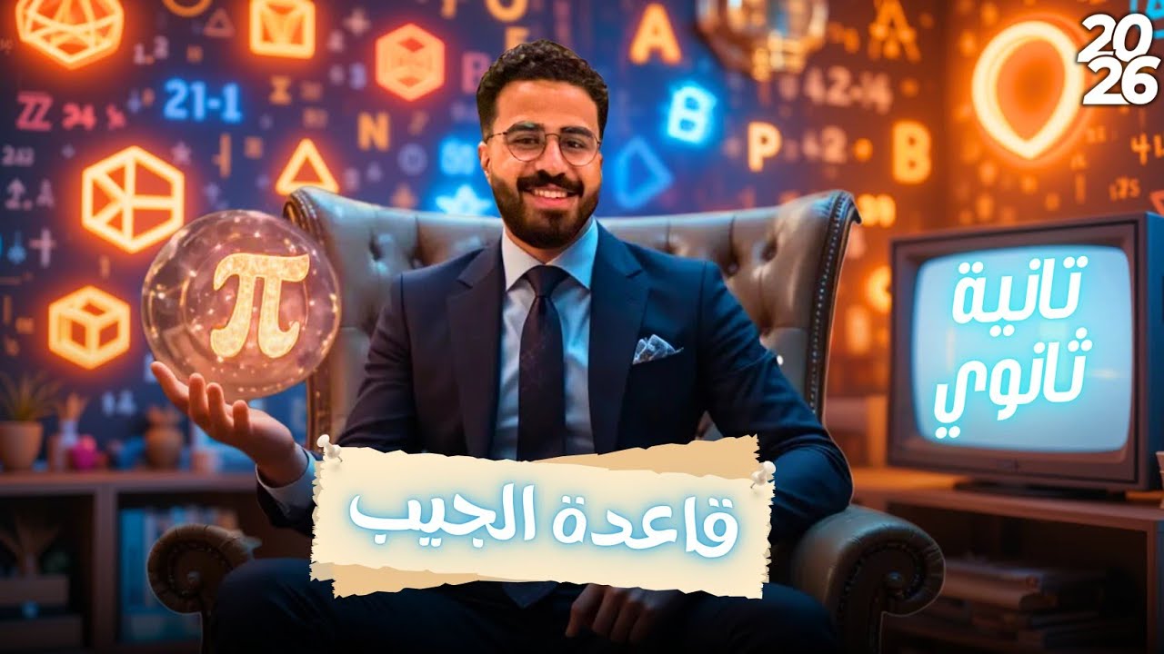 المحاضرة الاولى - الصف الثاني الثانوي - حساب مثلثات - قاعدة الجيب - ترم اول 2026 – الخلاصه