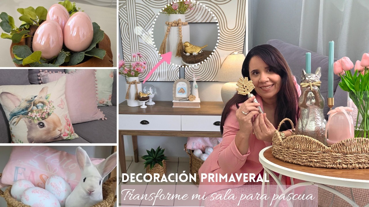 Decoración de mi sala para easter🪺Este detalle hace toda la diferencia💐#easterdecoration #homedecor