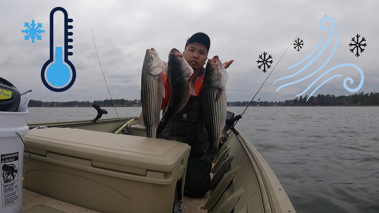 Winter time STRIPER fishing