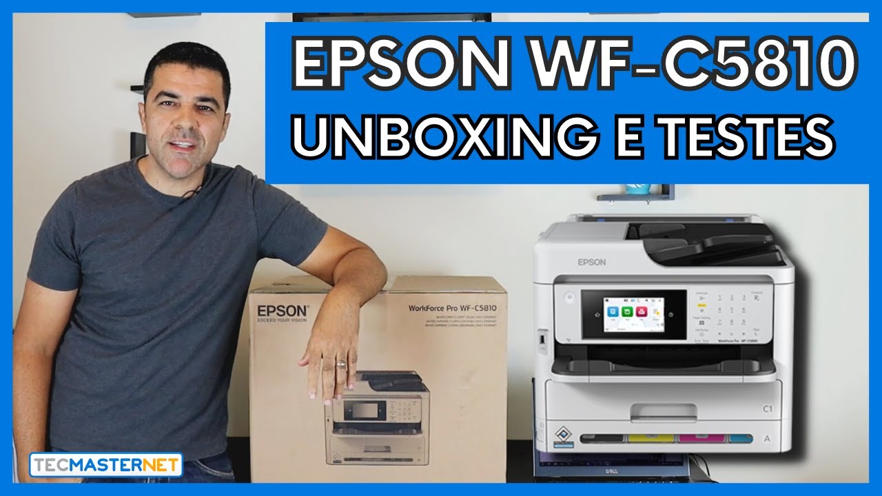Epson WF-C5810 UNBOXING - primeiras impressões e Inicialização