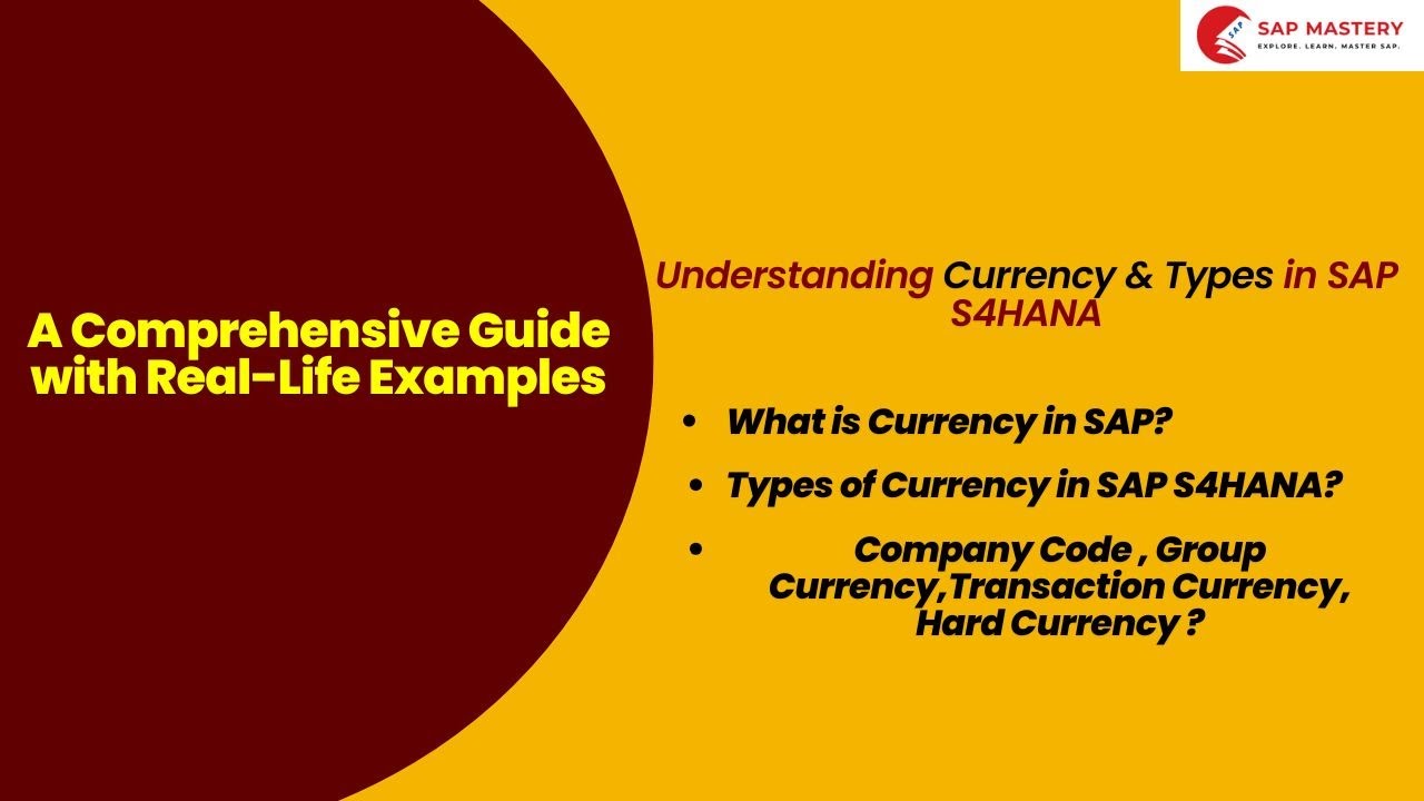 What is Currency in SAP S/4HANA | Types of Currency in SAP | Hard Indexed Group Local Currencies SAP