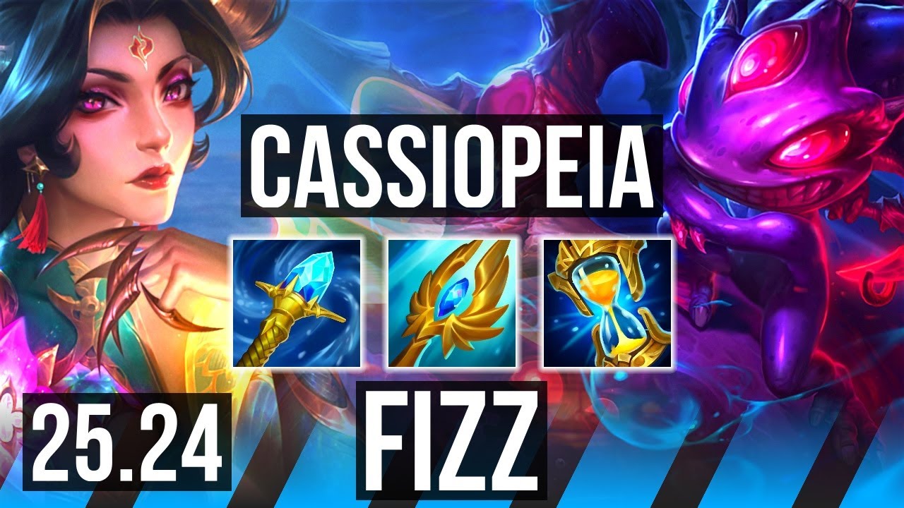 CASSIOPEIA vs FIZZ (MID) | EUW Master | 25.24