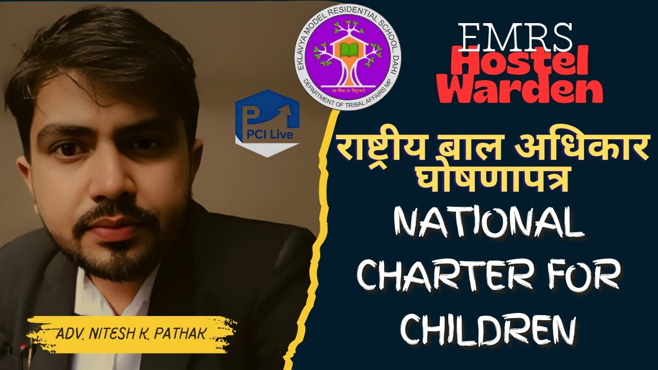 National Charter for Children | EMRS Hostel Warden | PCI Live