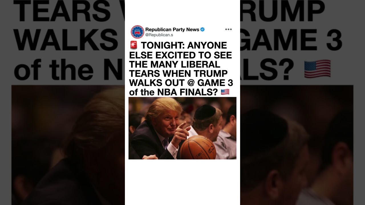 Trump at the NBA Finals? 👀🏀