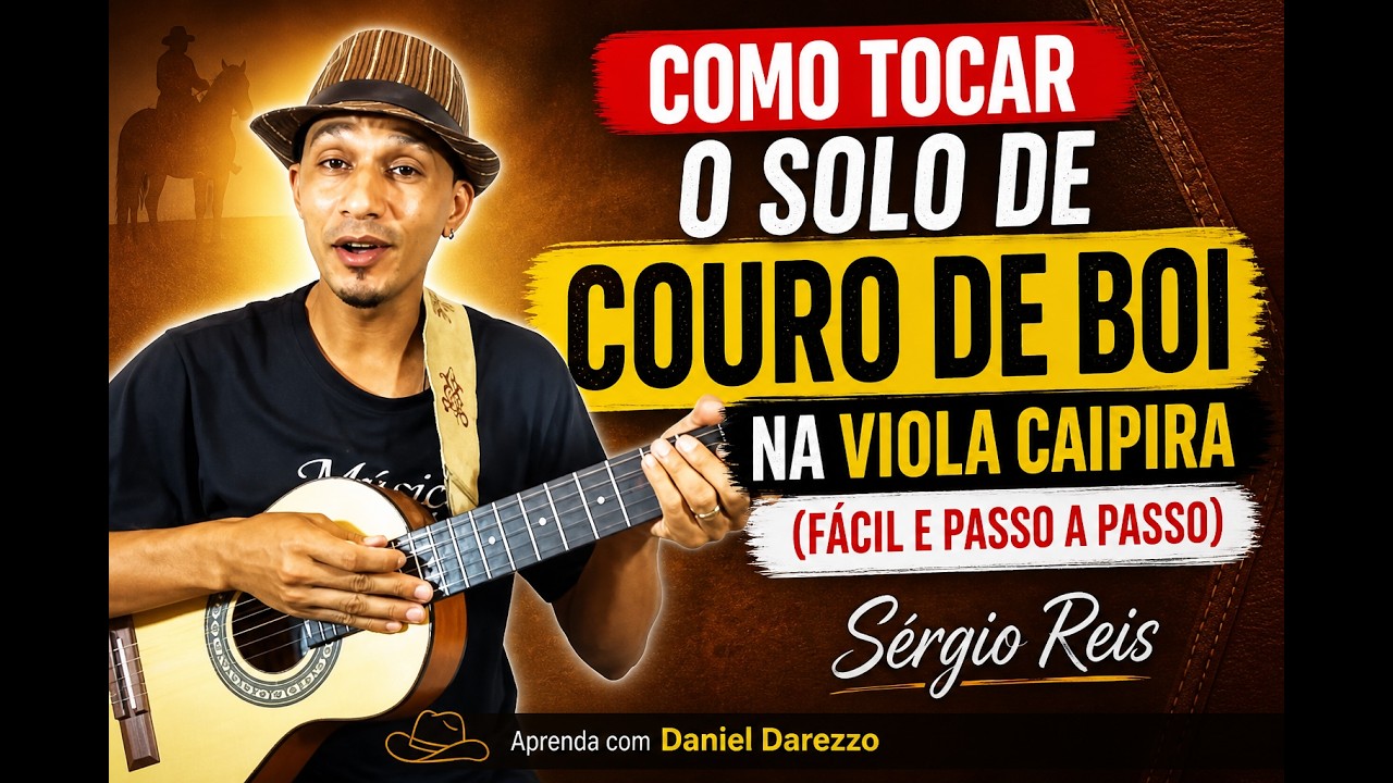 COMO TOCAR O SOLO DA MÚSICA COURO DE BOI NA VIOLA CAIPIRA