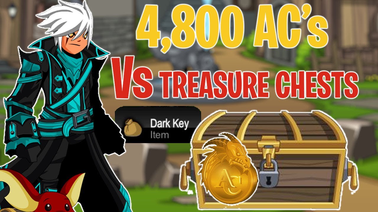 AQW 4,800 AC's Treasure Chest Opening! | Finally Got A Piece Towards The Dark Box!