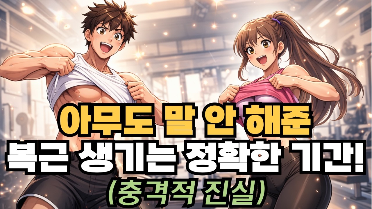 복근 만드는 데 걸리는 시간! 계산해보니 충격적이었습니다!