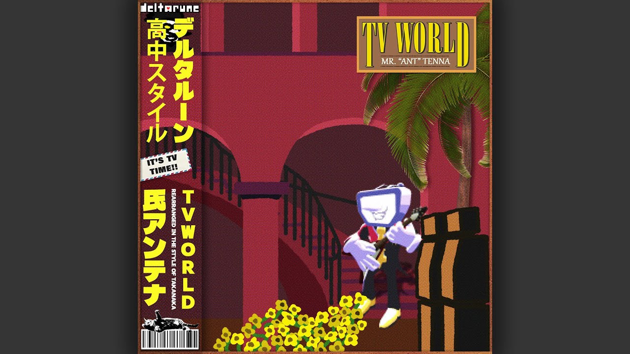 TV WORLD from Deltarune in the style of Masayoshi Takanaka 📺