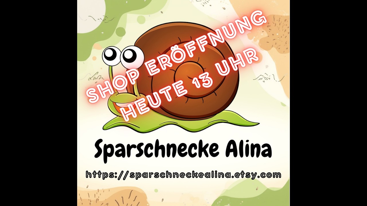 Shop Eröffnung von @SparschneckeAlina. Ich darf euch ihre Produkte zeigen 🫶