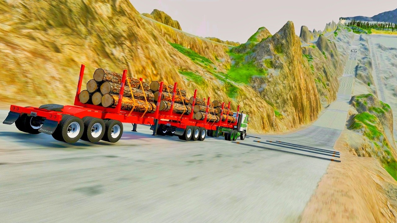 Full Throttle INSANE Long Downhill Mayhem! | BeamNG.drive Epic Crashes & Speed Test #45
