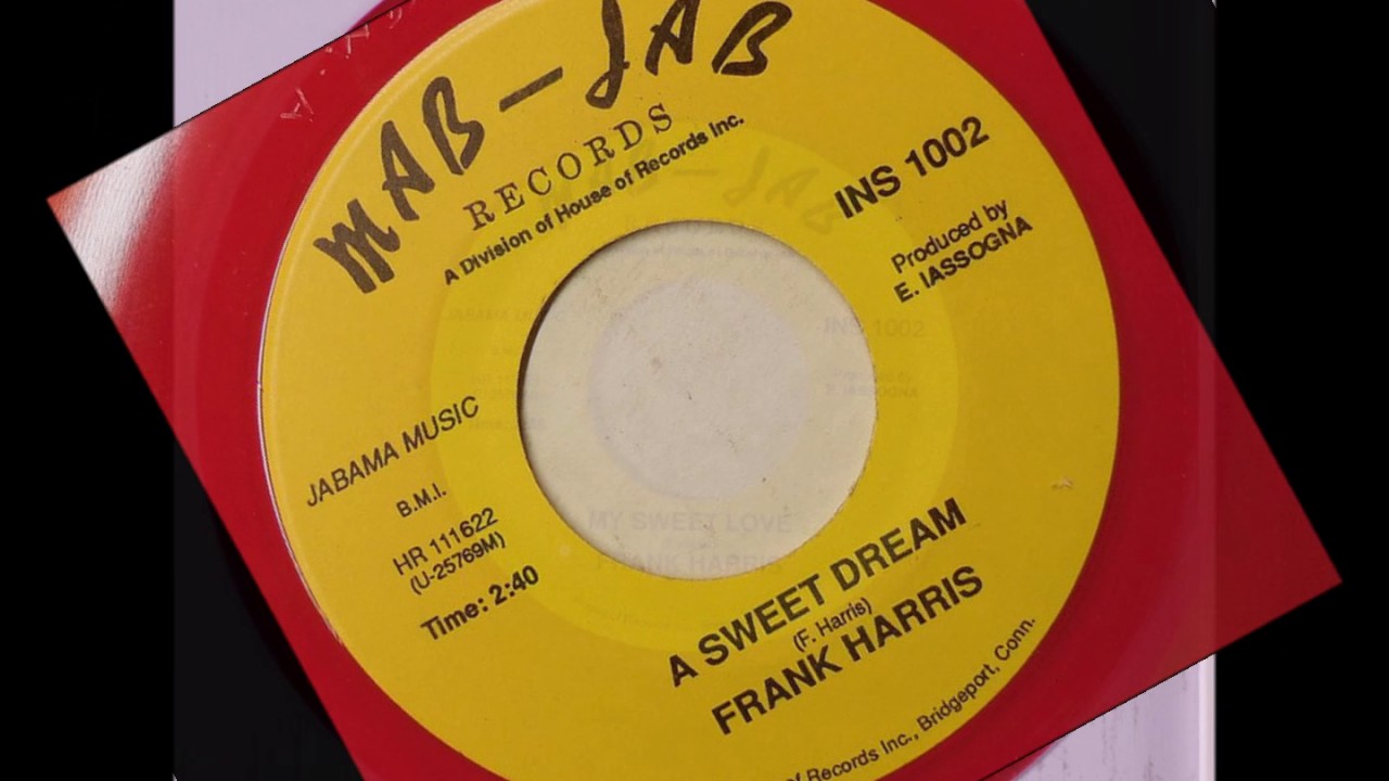 FRANK HARRIS & GROUP - A SWEET DREAM - MAB-JAB INS 1002 - 1962