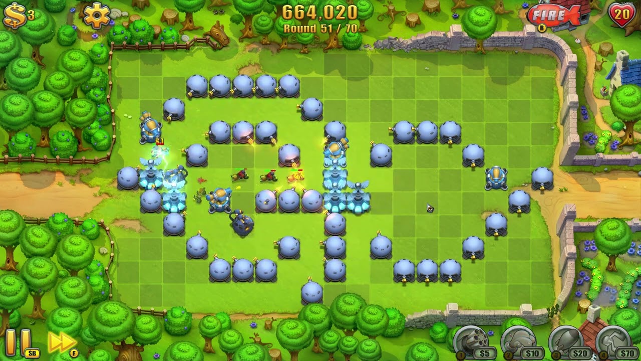 [Fieldrunners 2] Home On Derange Heroic Perfect with Starter towers!! (No Items/Sell)