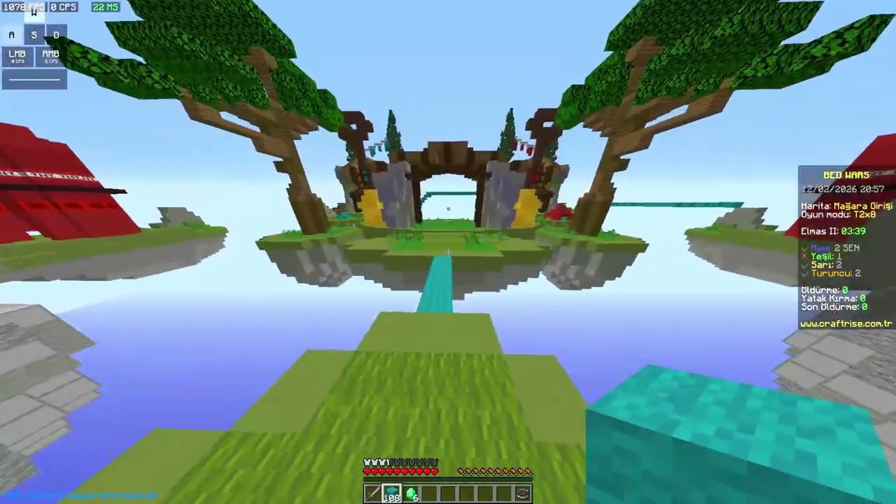 BedWars çok iyi oyun çıkardık CraftRise