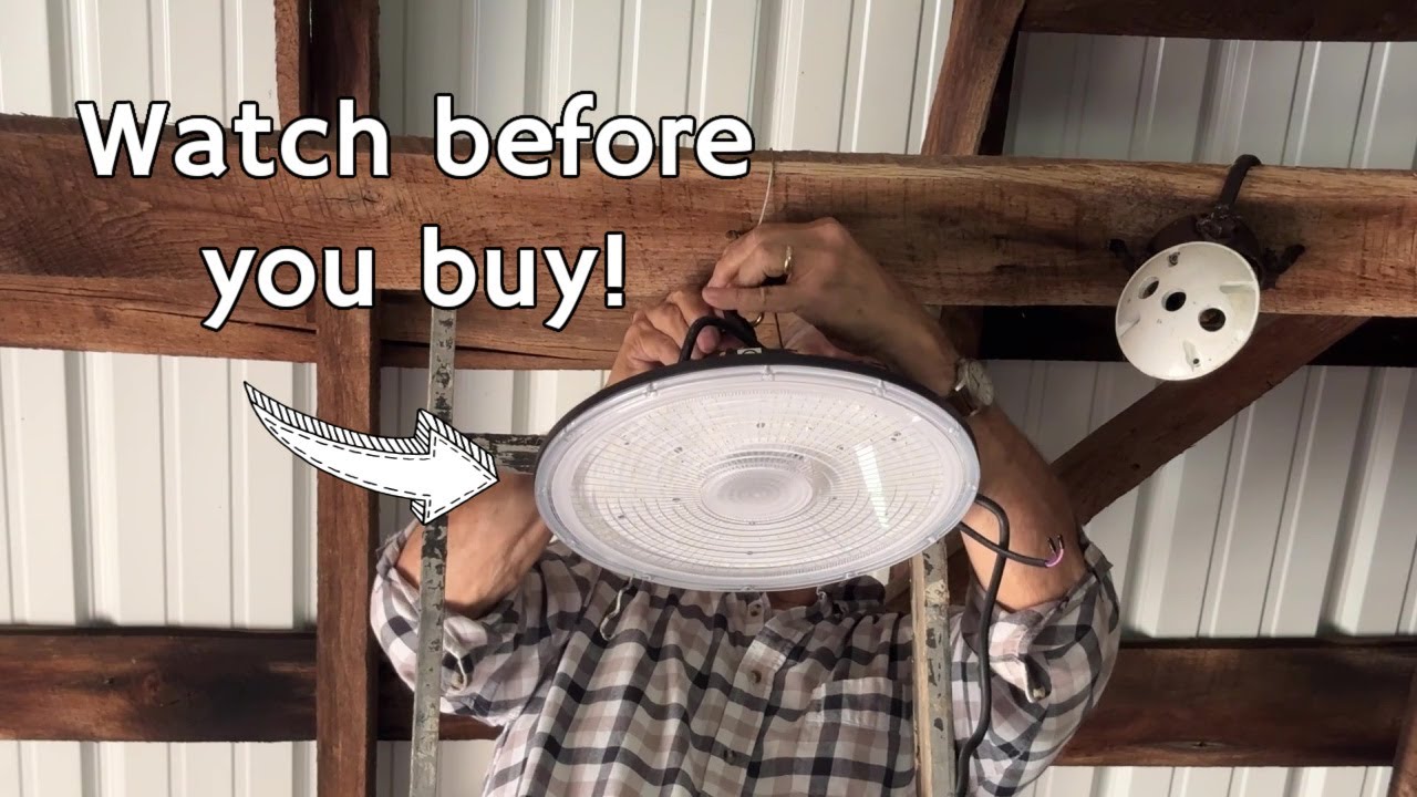 High Bay Light, 150W UFO LED Light for Commercial Warehouse Lighting Fixture Nuoguan, Demo & Review