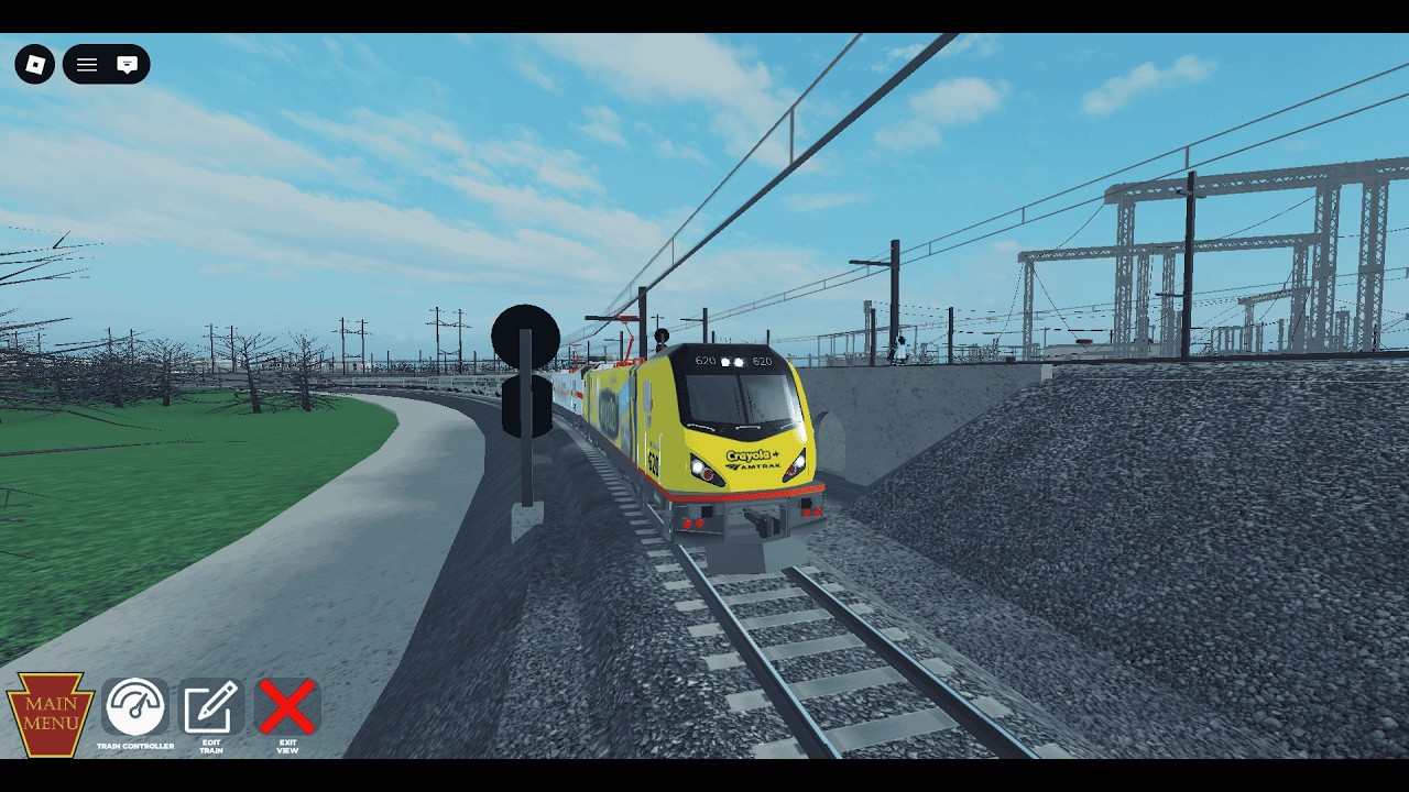 Amtrak ACS-64 (Crayola + ARS) Ext. Silver Meteor (30th St - NY Penn; All stops) | Roblox NEC Sim