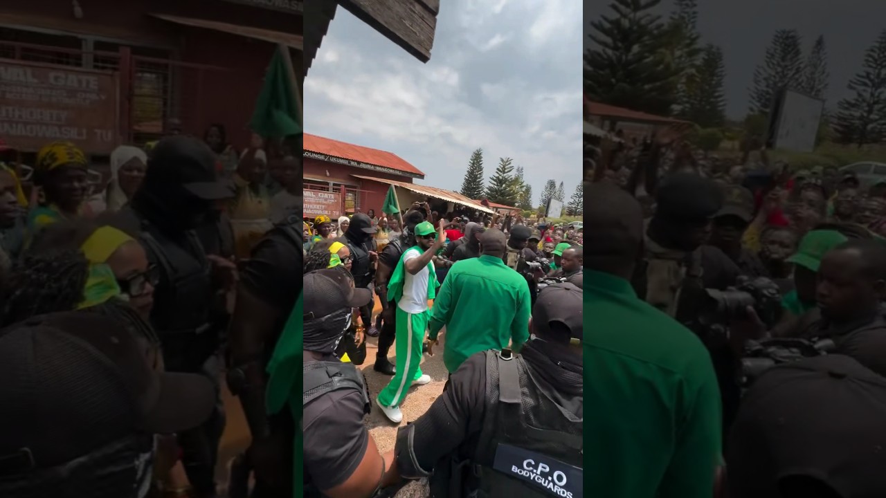 Warm Welcome As #DIAMONDPLATNUMZ Arrives In His Home Town #Kigoma #shorts #kenya #tanzania #nigeria